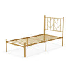 3FT Single Bed Frame with Headboard Metal Platform Bed w/30 cm Under Bed Storage