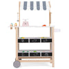 Wooden Grocery Store Portable Play Store Toddler Supermarket Toy