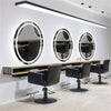 LUVODI Oval Dimmable Bathroom Illuminated LED Mirror & Double Lights Anti-Fog UK