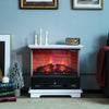 27"/68cm Electric 2000W Fireplace 3-Sided Fireplace Heater with 3-Level Flame