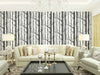 Grey Wood Birch Tree Wallpaper Forest Textured 3D Effect Wall Background Decor