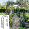 XXL Rust-proof Wedding Arch Garden Arbor Curved Metal Enduring Iron Garden Arch