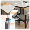 Glossy White Bar Table Square Tall Table Heavy-Duty Steel Frame Industrial Bar