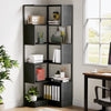 6 Tier Corner Shelf, 180cm Tall Corner Bookshelf Bookcase Storage Display Rack