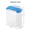 5kg Mini Portable Washing Machine Compact Laundry Washer Spin Dryer Baby Dorms