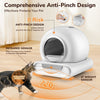 Automatic Cat Litter Box 65L+9L Self Cleaning Litter Tray Smart App Control WIFI