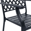 Brokky Stackable Garden Chair Set 5 pcs Anthracite -coated Steel,Garden Y3M2