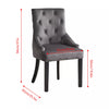 1/2/4/6 Dining Chairs Armchair High Back Linen/Velvet Upholstered Wood Legs Home