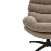 Luxury Soft Lounge Chair With Footstool Lazy Recliner High Back Swivel Armchair