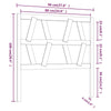 Bed Headboard White 96x4x100 Solid Wood Pine J7E7