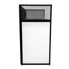 DJ Disco Booth Stand Mixer Shelf Foldable Portable Screen Black & White Lycra