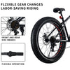 26 inch Wheel Mountain Bike Fat Tire Bicycle 7-Speed Bikes Cycle For Men Women