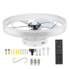LED Ceiling Fan Light Dimmable Living Room Chandelier Lamp With Remote Control