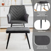 Nursing Rocking Chair with Footstool Velvet Fabric Rocking Chair for Living Room