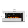 Electric Fire Surrounds Fireplace Suite Media Flame Bedroom Living Room Heater