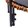 48" Round Foldable Mini Fitness Trampoline w/ U Shape Adjustable Height Handle