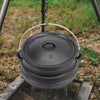 Potjie Pot Outdoor Camping Fire Cooking Dutch Oven Cast Iron Cooker W/ Handle 8L