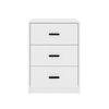 3 Drawer Wooden Bedroom Bedside Cabinet Furniture Storage Nightstand Side Table