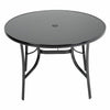 Outdoor Glass Metal Frame Bistro Dining Table Cocktail Table Garden Patio Table