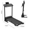 Foldable Electric Treadmill Folding Running Machine Walking Pad LCD Home Gym UK