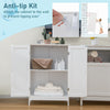 Bathroom Floor Cabinet Free Standing Storage Cupboard Display Organiser