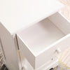Set of 2 Chic Bedside Cabinet Table Nitghtstands w/ Storage Drawer and Cupboard