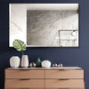 Wall Mirror Home Decor Bathroom Makeup Comestic Mirror Frameless Beveled Edge UK