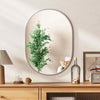 Aluminum Framed Wall Mounted Mirror Bathroom Rounded Vanity Mirror