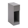 Slim Tall Bedside Table Cabinet with Drawer & Storage Space for Bedroom