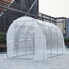 Large Walk-in Greenhouse Poly Tunnel Galvanised Garden Plants Grow Tent 3x2x2m