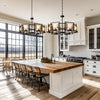 Vintage Industrial Style Chandelier Metal Geometric Cage Ceiling Pendant Lights