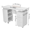 Manicure Table Makeup Dressing Station Nail Desk Workstation Storage Equipment