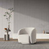 Modern Teddy Fabric Accent Armchair Cuddle Chair Swivel Plush Soft Lounge Chair