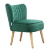 Scallop Back Armchair Cocktail Sofa Accent Seat Living Bedroom Cafe Lounge Sofa