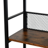 Industrial Console Table Rustic Shelving Unit Vintage Bookcase Storage Sideboard
