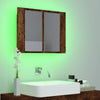 Gecheer Bathroom Mirror Cabinet, Bathroom Storage Shelf with Mirror and W6T6