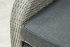 Bellevue Rattan Rocking Garden Chair Set Reclining Armchairs Glass Top Table