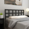 Sufrk Bed Headboard Black 145.5x4x100 Solid Wood Pine,Bed Headboard In Y1Z4