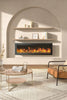 Electric Fireplace Media LED Wall Fire Wall Mounted / Standing Heater 40-100in