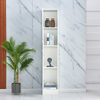 Kitchen Tall Cupboard, Narrow Floor Stand Cupboard Organizer, High Gloss Wood Sl