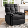 Faux Bonded Leather Recliner Sofa Tub Armchair Padded Adjustable Sleeper Chair