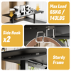 Ergomaker 140 x 60 cm Electric Standing Desk Height Adjustable Stand Up Black UK