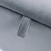 Grey Ottoman Storage Box Pouffe Seat Stool Footstool Footrest Storage Cube Bench