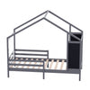 Kids Children Pine Wood Single Bed 3ft Bed Frame Solid Bedstead Base Safet Guard