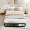 Heavy-duty Metal Mattress Foundation Double Size Bed Frame-Black