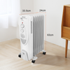 7 Fin Oil Filled Radiator Electric Portable Heater 3 Heat Thermostat Column UK