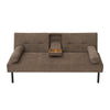 Panana Fabric Sofa Bed Sofabed with Drink Holders Recliner Free Bolster Cushions