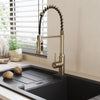 Modern Monobloc Pull Out Kitchen Mixer Tap Dual Spout Spray Single Lever 360°