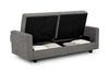 Brand New Grey 3 Seater Sofa Bed with Sleeping Area and Under Seat Storage