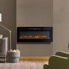Electric Heater LED Fireplace Media Wall Fire Insert/ Wall Mount/ Stand 40-100in